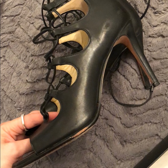 Coach Kira Soft shine calf tie up heels - Picture 6 of 7